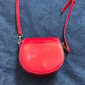 BCBGeneration Glossy Red Crossbody Bag